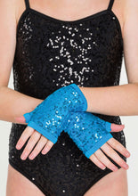 Studio 7 Sequin Fingerless Gloves Adult