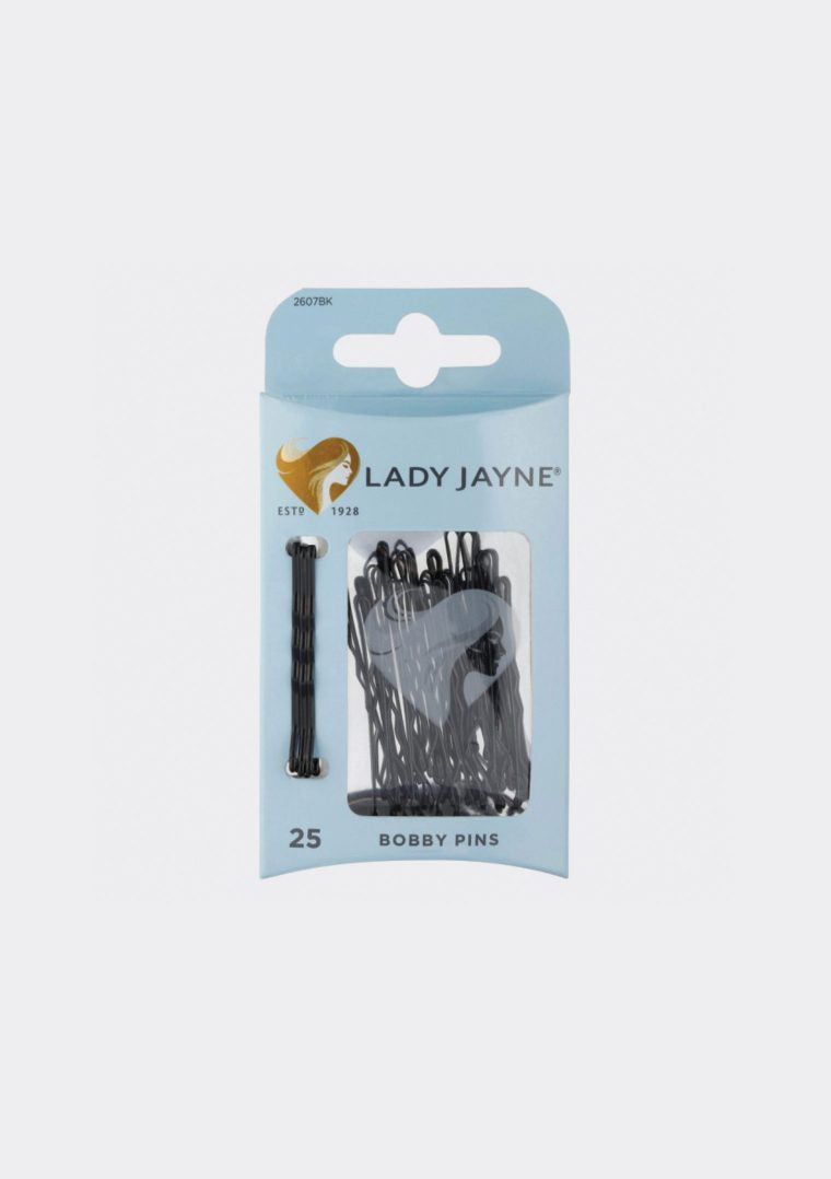 Lady Jayne Bobby Pins 4.5cm - Black