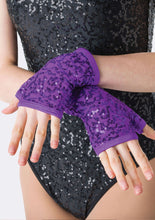 Studio 7 Sequin Fingerless Gloves Child