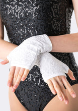 Studio 7 Sequin Fingerless Gloves Adult